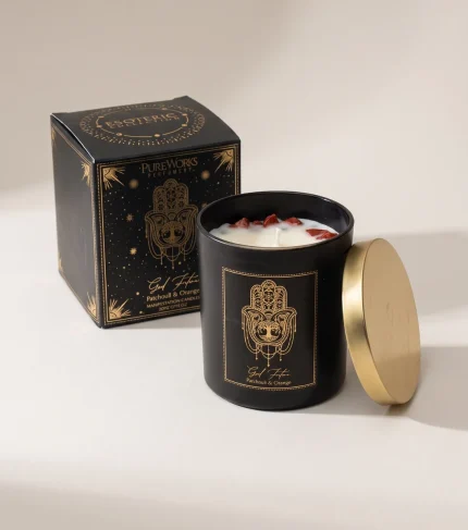 Candela d'Intento Good Fortune – 200 g in vetro con coperchio