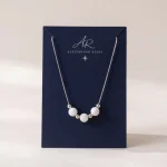 Collana Astra con 3 sfere