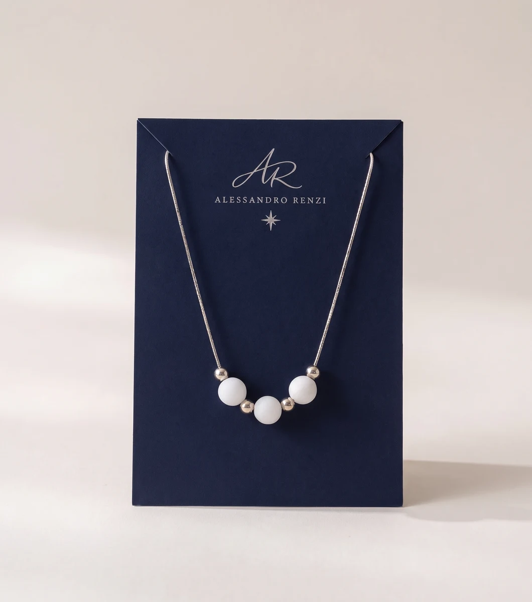 Collana Astra con 3 sfere Collana Astra con 3 sfere