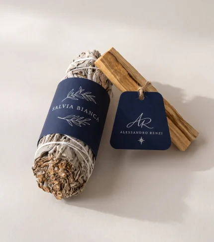 Kit Salvia Bianca e Palo Santo Alessandro Renzi – fondo chiaro